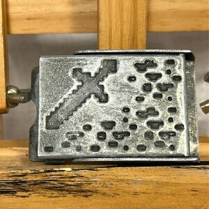 Minecraft metal belt buckle